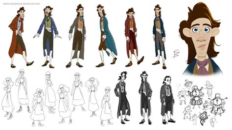 Gulliver's Travels character sketches by Sasha-Bespalova on DeviantArt