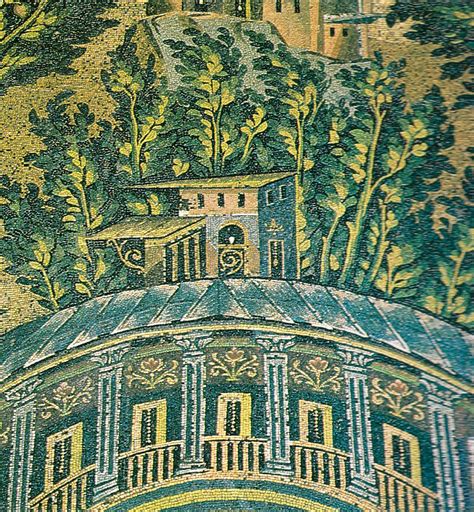 Born In Damascus: Details from the mosaic of the Great Mosque of Damascus, the west portico