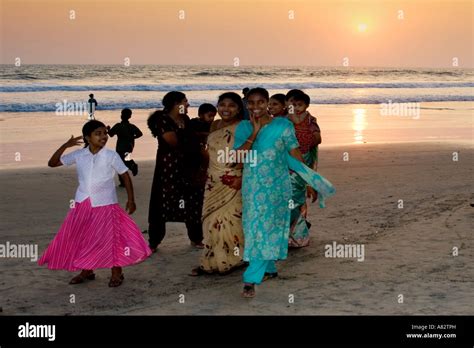 Varkala beach India Kerala Stock Photo - Alamy