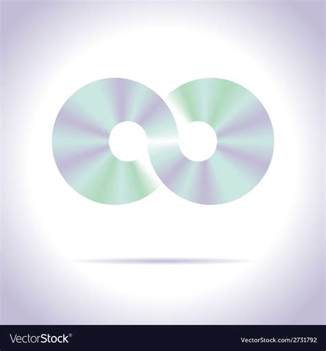 Abstract logo design template disco symbol Vector Image