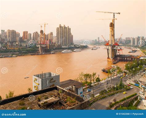 New Bridge Construction editorial stock photo. Image of cityscape - 51542268