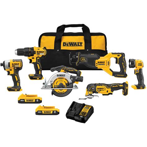 20V MAX* Brushless Cordless 6-Tool Combo Kit | DEWALT