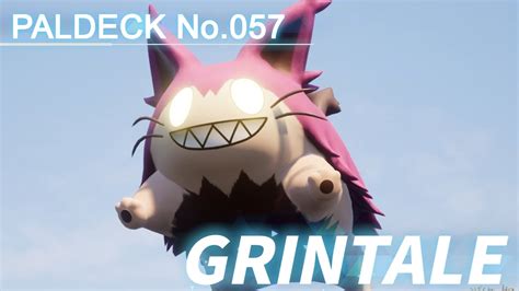 Paldeck | No.057 GRINTALE - Palworld | Gameplay | Pocketpair - YouTube