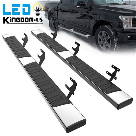 6" Running Boards for 2015-2024 Ford F150 Super Crew Cab Side Step Nerf Bar 2pcs | eBay