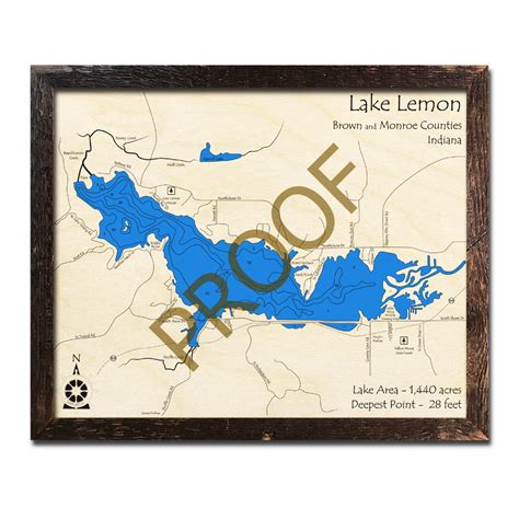 Lake Lemon Indiana Map