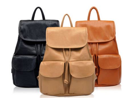 Leather School Bag - All Fashion Bags