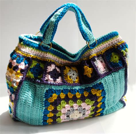 Crochet Tote Bag, Granny Square Bag, Crochet Pattern - Etsy