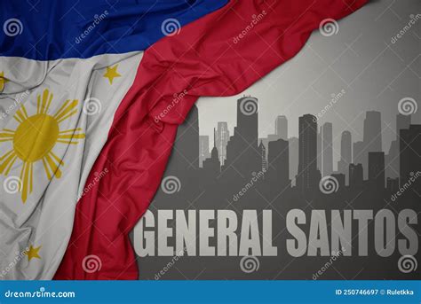 General Santos City Republic Of The Philippines, Soccsksargen Region Map Vector Illustration ...