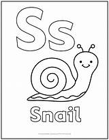 Fun And Educational Coloring Page Letter S sketch template