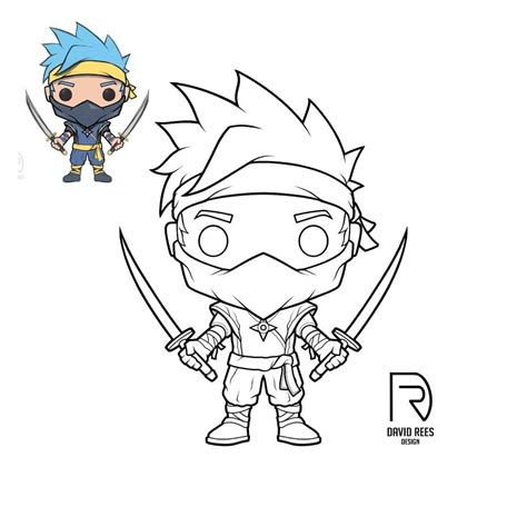 Sketched up a mock up of @ninja as a pop a couple of months ago and ...