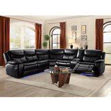 Wayfair | Faux Leather Reclining Sectionals You'll Love in 2022