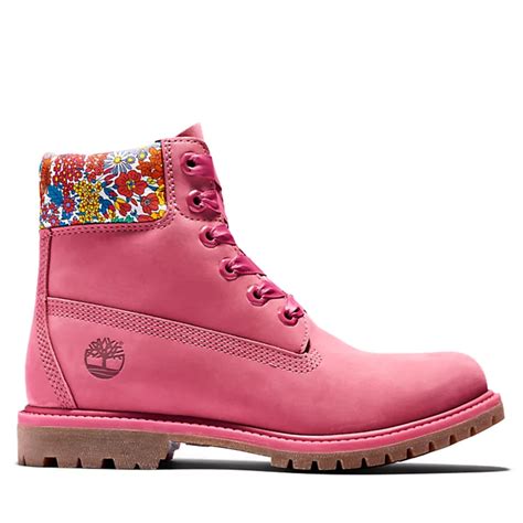 Timberland Made with Liberty Fabrics 6 Inch Boot for Women in Pink | Timberland