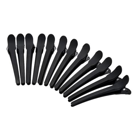 12Pcs/Set Salon Hair Clip Plastic Sectioning Clips Hair Clamp Grips ...