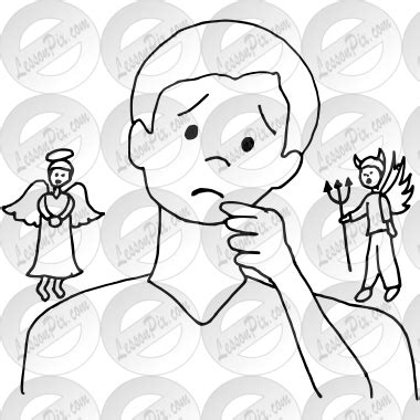 Conscience Outline for Classroom / Therapy Use - Great Conscience Clipart