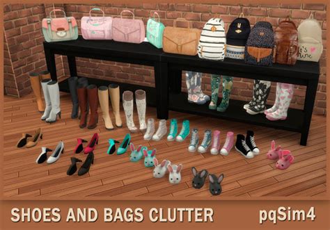 Shoes And Bags Clutter at pqSims4 - The Sims 4 Catalog