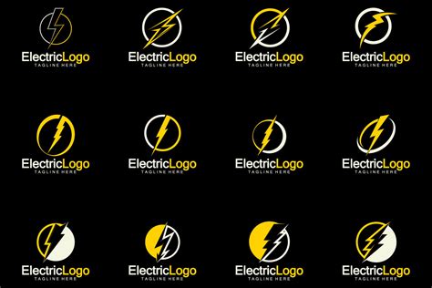 Electric Logo Design Template Graphic by kosunar185 · Creative Fabrica