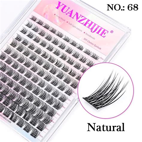 DIY 144 Cluster Lashes - Natural C/D Curl Mink Eyelashes – LightsBetter