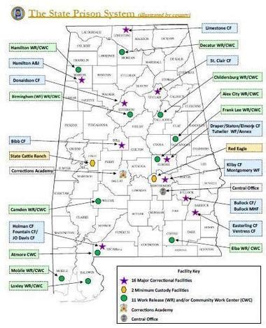 Alabama counties find presence of prisons can complicate redistricting | AL.com