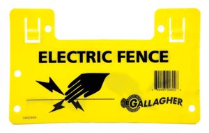 Gallagher Electric Fence Warning Sign G602404 | Farm Fencing Equipment | Gallagher Electric ...