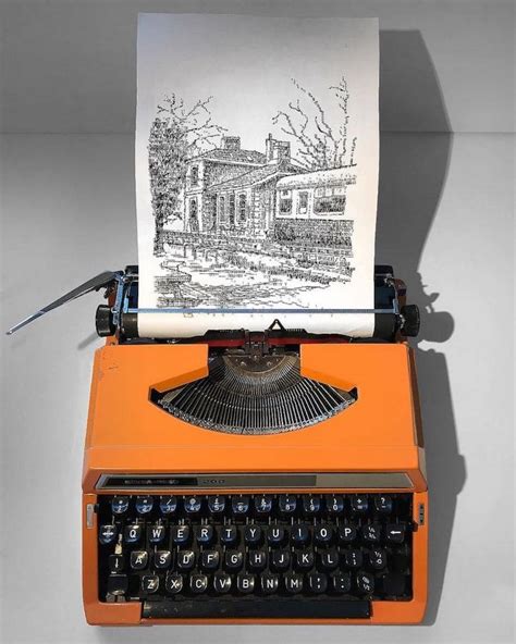 Striking Art Created Using a Typewriter