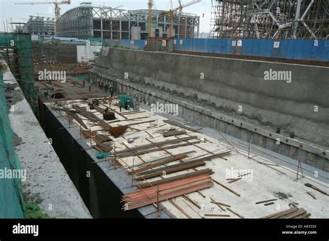 Subway Construction in Beijing Stock Photo - Alamy