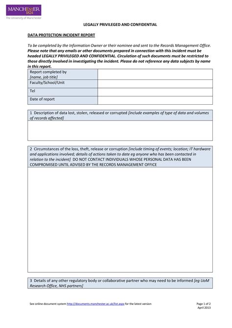 60+ Incident Report Template [Employee, Police, Generic] - Template Lab