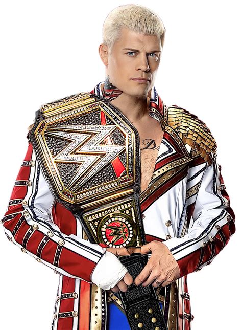 Cody Rhodes WWE Champion Custom PNG by DecentRenderz on DeviantArt