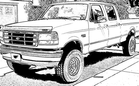 models ford truck coloring sheet