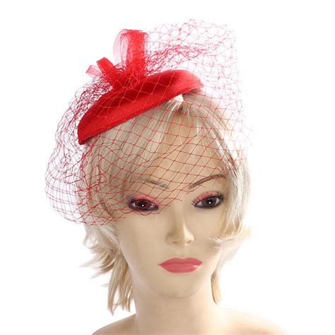 Wedding Headpiece for Bride Make up Headband Mesh Beret European American | eBay