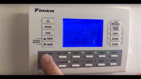 Daikin Air Conditioning Control Panel Manual