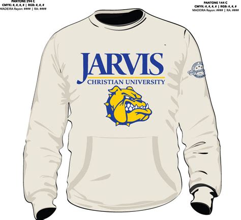 Jarvis Christian University | CREAM (Chenille) ARCH Unisex Sweatshirt – collegiateluxe