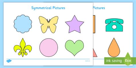 Symmetrical Pictures Pack - teaching Resource - Twinkl