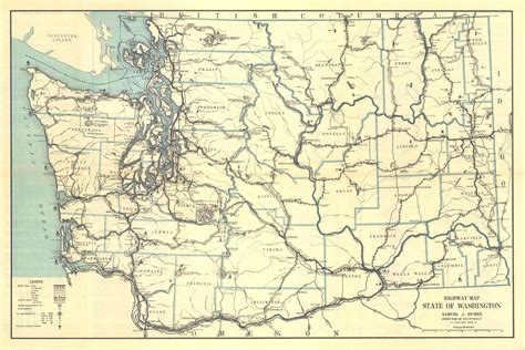 1932 Washington State Highway Map | Washington State Dept of Transportation | Flickr