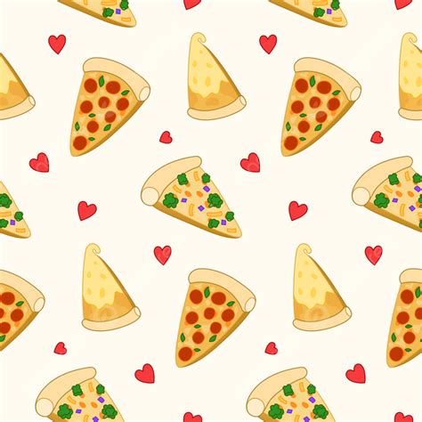 Pizza Drawing Vector Seamless Pattern Background, Pizza, Pattern ...