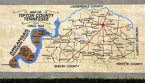 Map of Tipton County Mural - Covington, TN | Flickr - Photo Sharing!