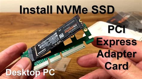 How to Install an NVMe SSD in a PC (using M.2 Adapter Card) - YouTube