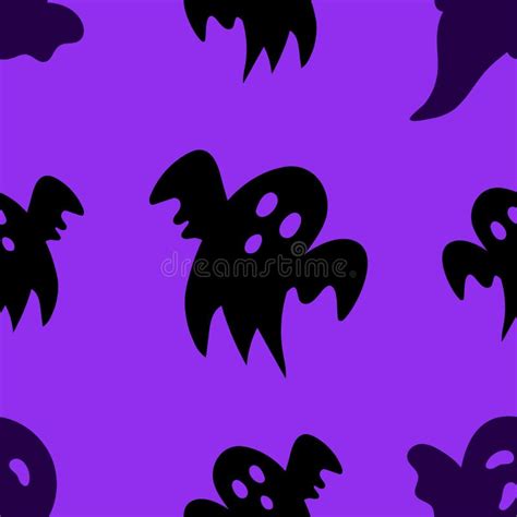 Set Scary and Funny Ghosts with Faces, Isolated on White Background. Traditional Halloween ...