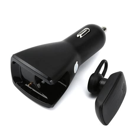 Mini Car Charger Smart Wireless Bluetooth Stereo Headset Headphone earphone combines with car ...