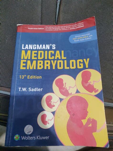 Embryology textbook on Carousell