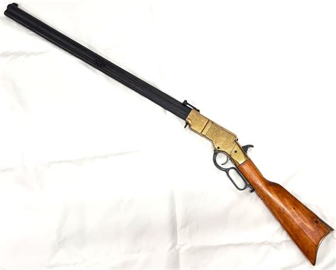 HENRY RIFLE WITH OCTOGONAL BARREL, USA 1860 LEVER ACTION REPLICA RIFLE BY DENIX | JB Military ...