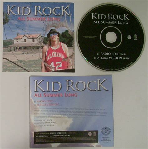 Kid Rock - All Summer Long - U.S. promo issue - radio edit 3:45/lp vers. 4:56 (CD Single) For Sale