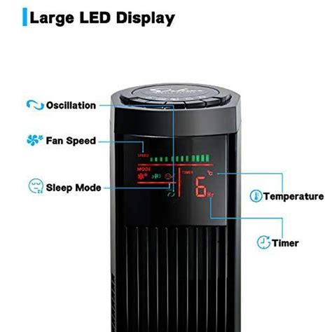 Electric Tower Fan with Remote Control -32inch – Simple Deluxe