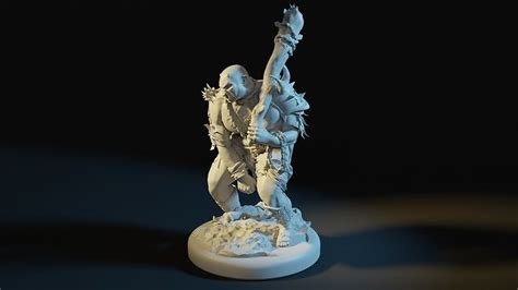 Fantasy Ogre Miniature - DnD Roleplay Tabletop Printable 3D model 3D ...