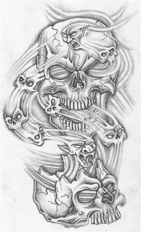 skulls | Tattoo flash | Pinterest