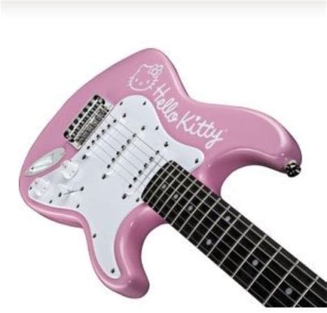 Hello Kitty Fender Electric Guitar Pink Mini | Electric guitar, Guitar, Fender electric guitar