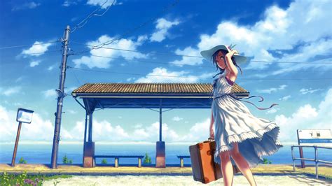 HD Summer Vacation Anime Girl, HD Wallpaper | Rare Gallery