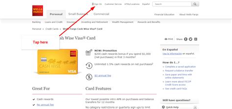 Wells Fargo Cash Wise Visa Card Online Login - CC Bank