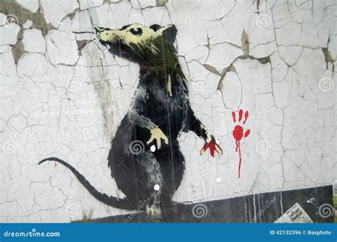 Banksy Graffiti Art. The World Of Banksy . Editorial Image ...