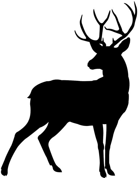 Deer silhouette - Free Vector Silhouettes | Creazilla | Silhouette art ...