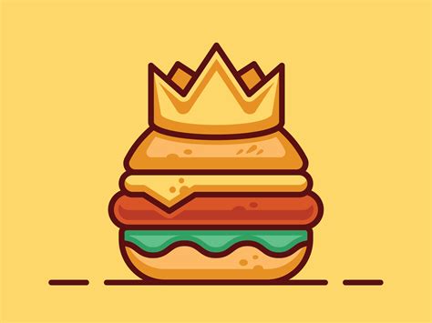 Burger king logo design by Niko Dola on Dribbble